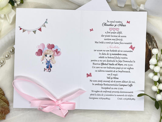 Invitatie de botez cod 1851