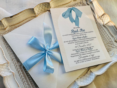 Invitatie botez blue cod 1874