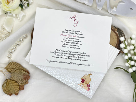 Invitatie de botez cod 20446C