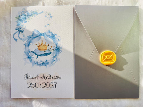 Invitatie botez cu sigiliu cod 1692