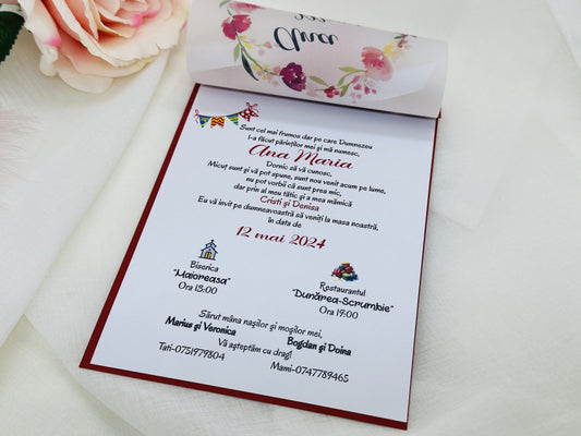 Invitatie botez cod 1884