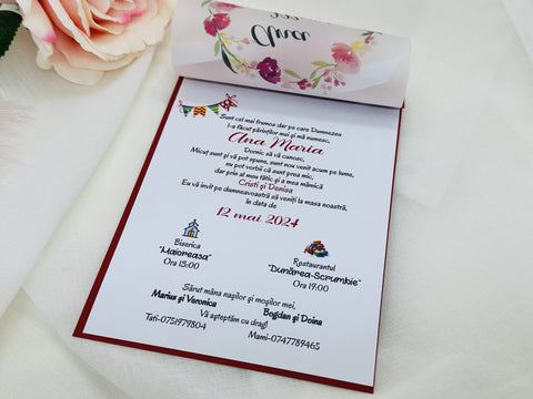 Invitatie botez cod 1884
