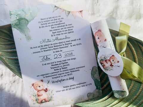 Invitatie de botez cod 1047