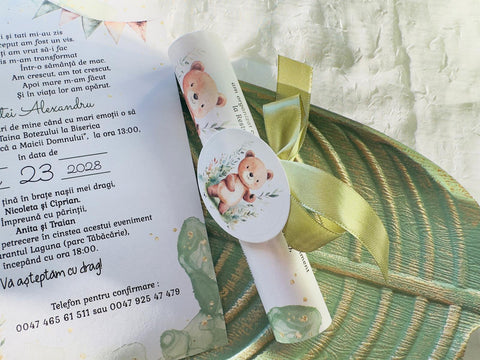 Invitatie de botez cod 1047