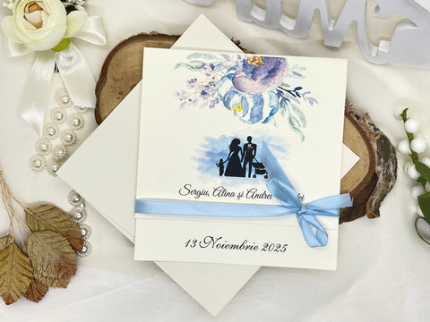 Invitatie Nunta si Botez cod 11459