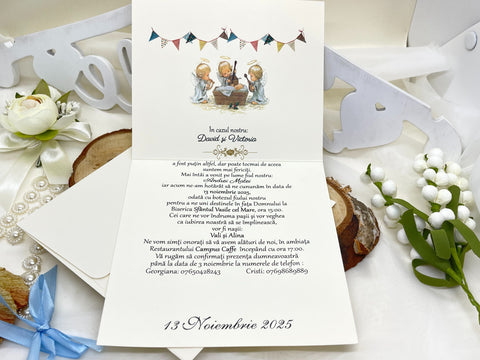 Invitatie Nunta si Botez cod 11459