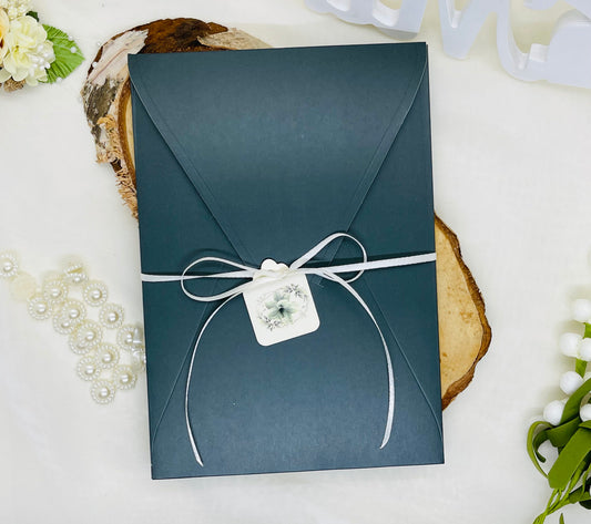Invitatie de nunta verde cod 11521