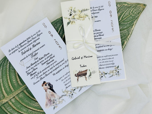 Invitatie nunta si botez cod 1493
