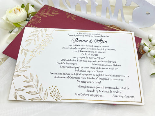 Invitatie de nunta cod 19318