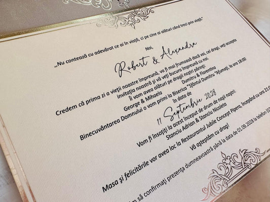 Invitatie de nunta cod 19347