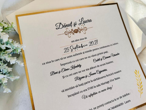 Invitatie de nunta cod 19352