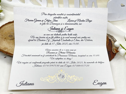 Invitatie de nunta cod 20426