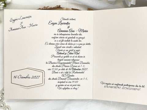 Invitatie de nunta cod 20450