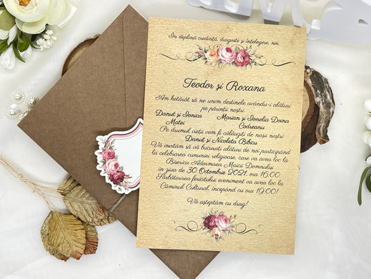 Invitatie de nunta cod 6542