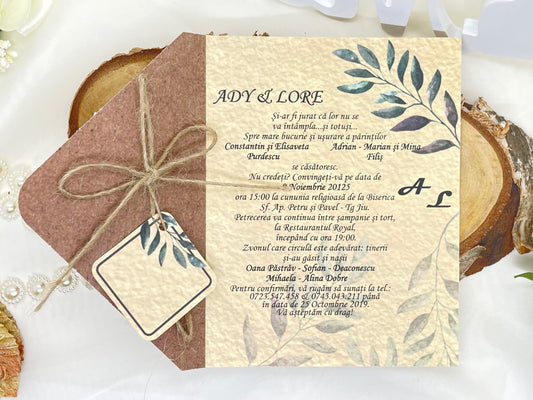 Invitatie de nunta cod 6551