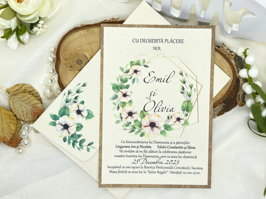 Invitatie de nunta cod 6558