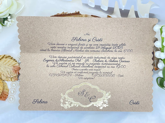 Invitatie de nunta cod 6575
