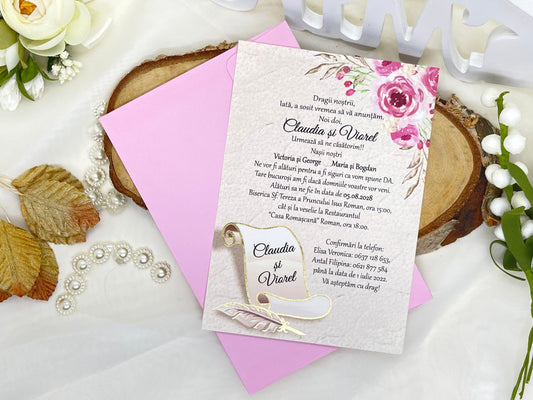 Invitatie de nunta cod 6582
