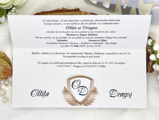 Invitatie de nunta cod 7014