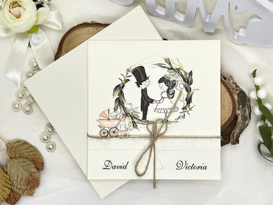 Invitatie Nunta si Botez cod 11455
