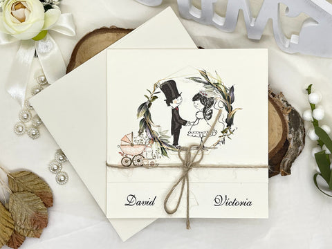 Invitatie Nunta si Botez cod 11455