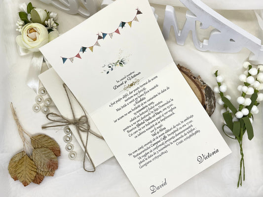 Invitatie Nunta si Botez cod 11455