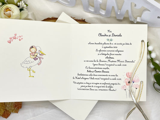 Invitatie Nunta si Botez cod 11458