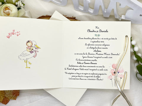 Invitatie Nunta si Botez cod 11458