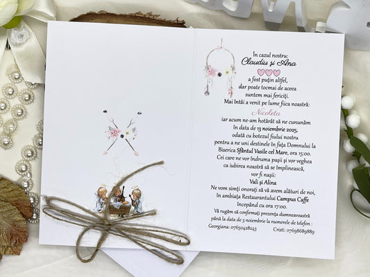 Invitatie Nunta si Botez cod 11460