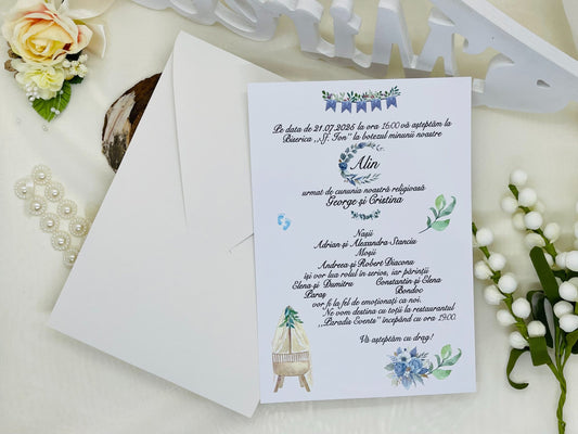 Invitatie nunta si botez cod 11492