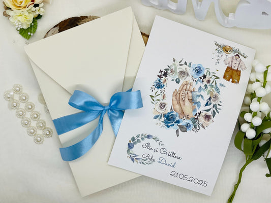 Invitatie nunta si botez cod 11494