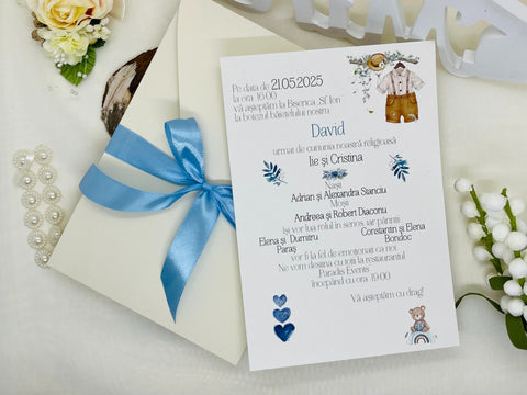 Invitatie nunta si botez cod 11494