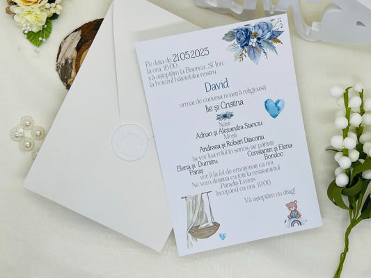 Invitatie nunta si botez cod 11493