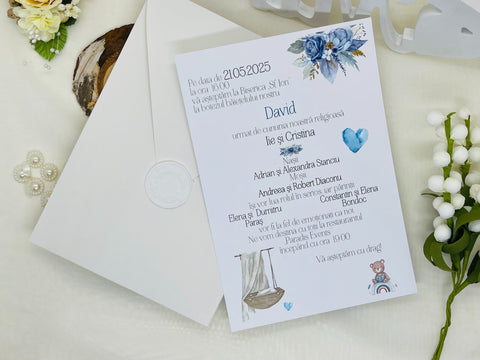 Invitatie nunta si botez cod 11493