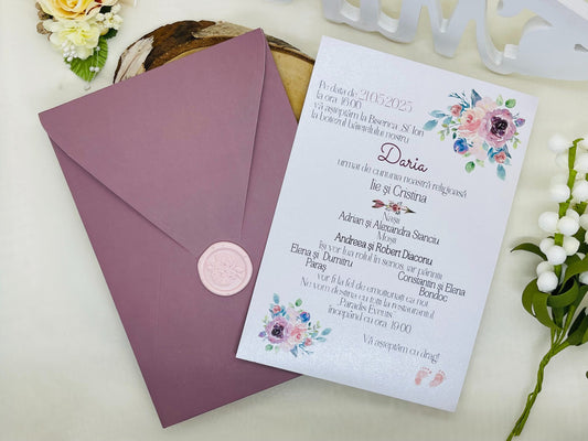 Invitatie nunta si botez cod 11495