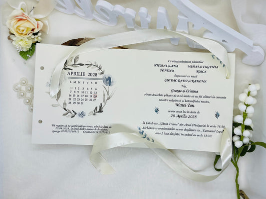 Invitatie nunta si botez cod 11501