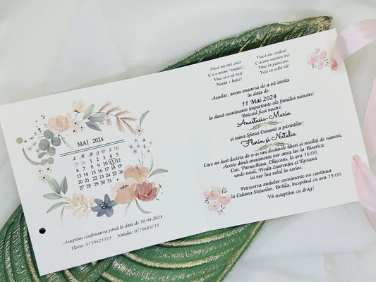 Invitatie nunta si botez cod 11481
