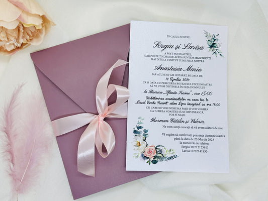 Invitatie nunta si botez cod 1412