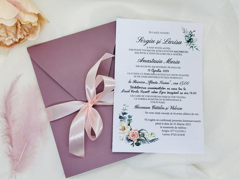 Invitatie nunta si botez cod 1412