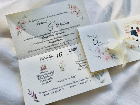 Invitatie nunta cod 1343
