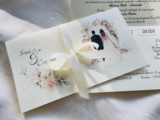 Invitatie nunta cod 1343