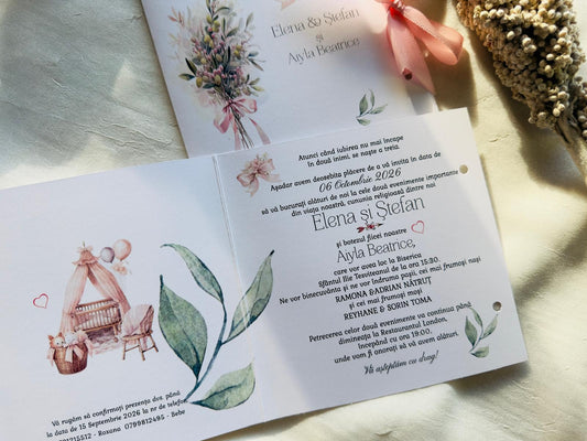 Invitatie nunta si botez cod 1405