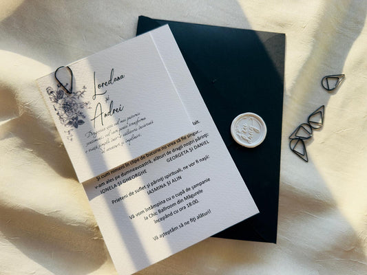 Invitatie nunta sigiliu cod 1436