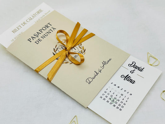 Invitatie bilet avion  / pasaport 1851