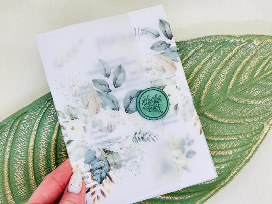 Invitatie nunta cu sigiliu cod 11538