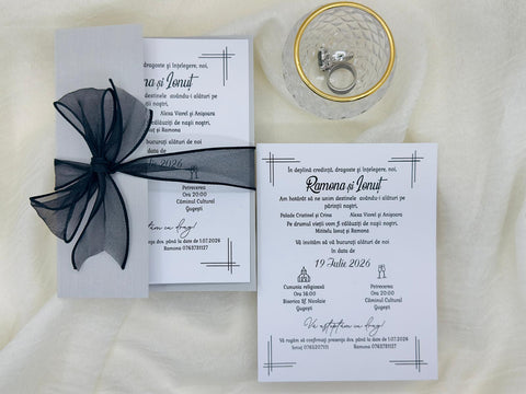 Invitatie model floral cod 11525