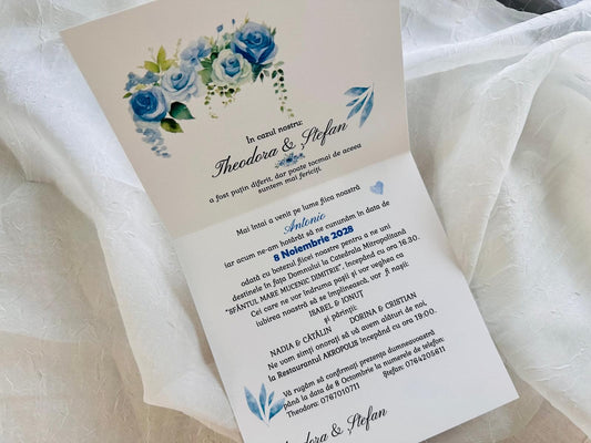 Invitatie Nunta si Botez cod 11455