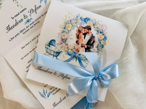 Invitatie Nunta si Botez cod 11455