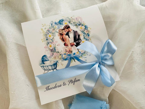 Invitatie Nunta si Botez cod 11455