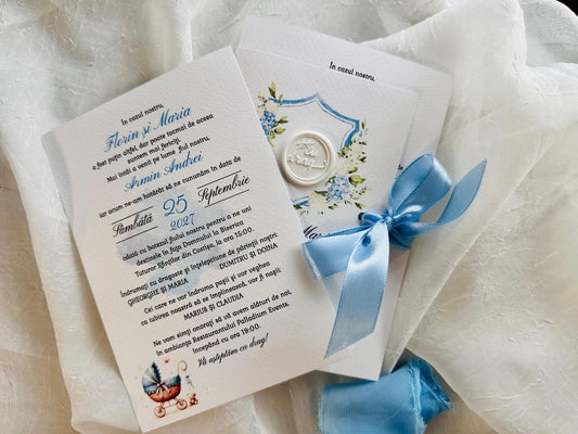 Invitatie Nunta si Botez cod 11460